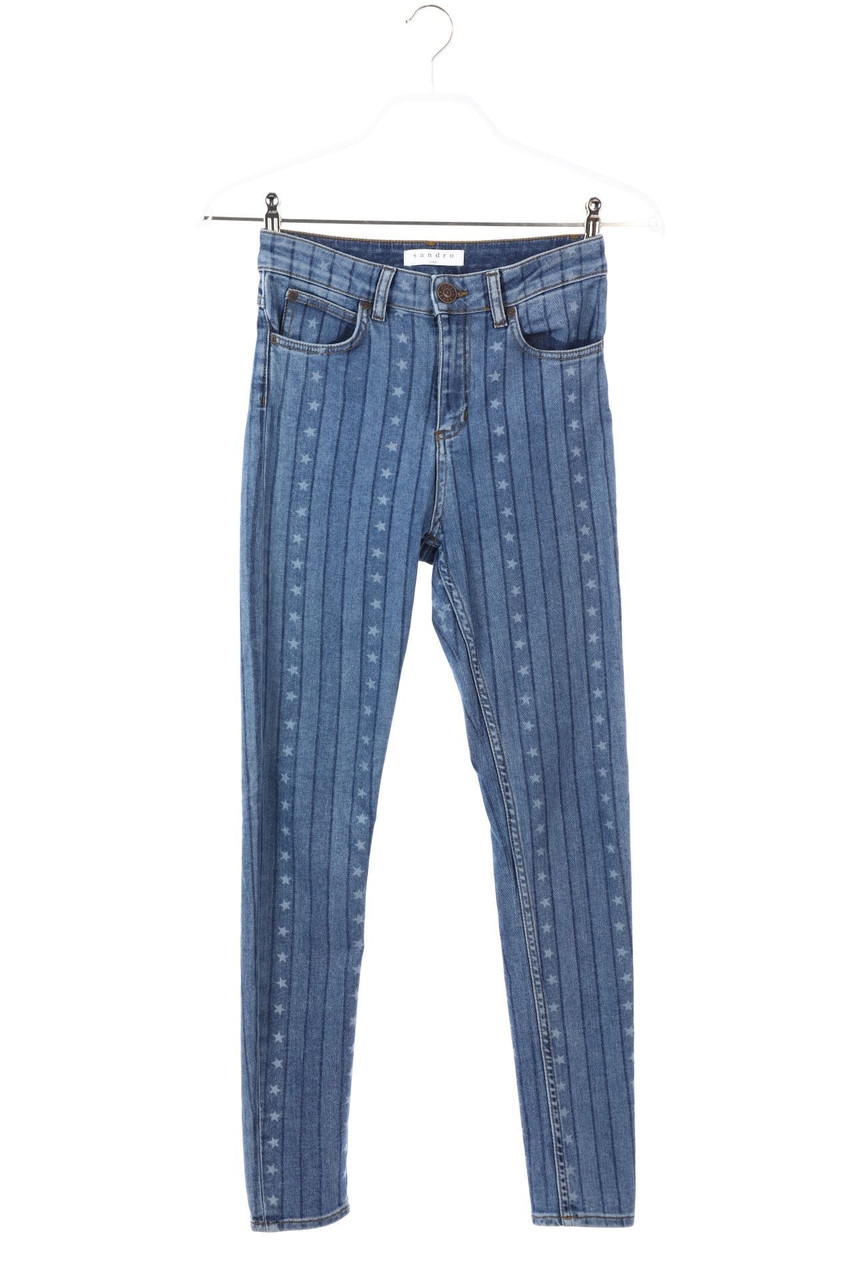 sandro PARIS - Skinny-Jeans mit Print - D 36