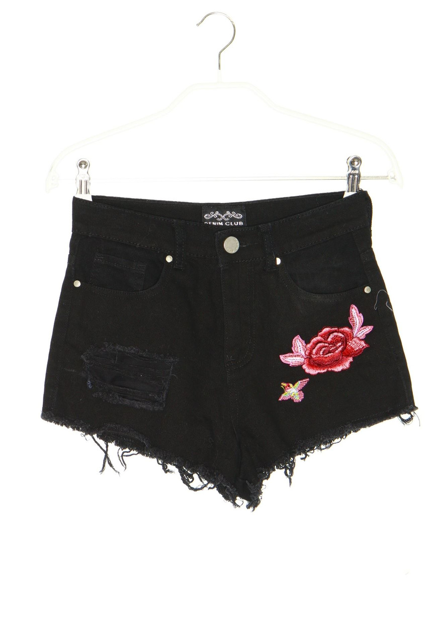 DENIM CLUB - Summer-Hotpants, Destroyed Look with Embroideries - D 34