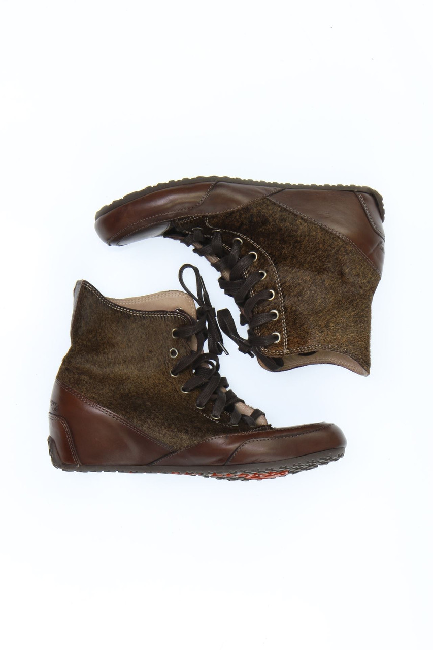 CANDICE COOPER - high-top sneakers with Fur Trim