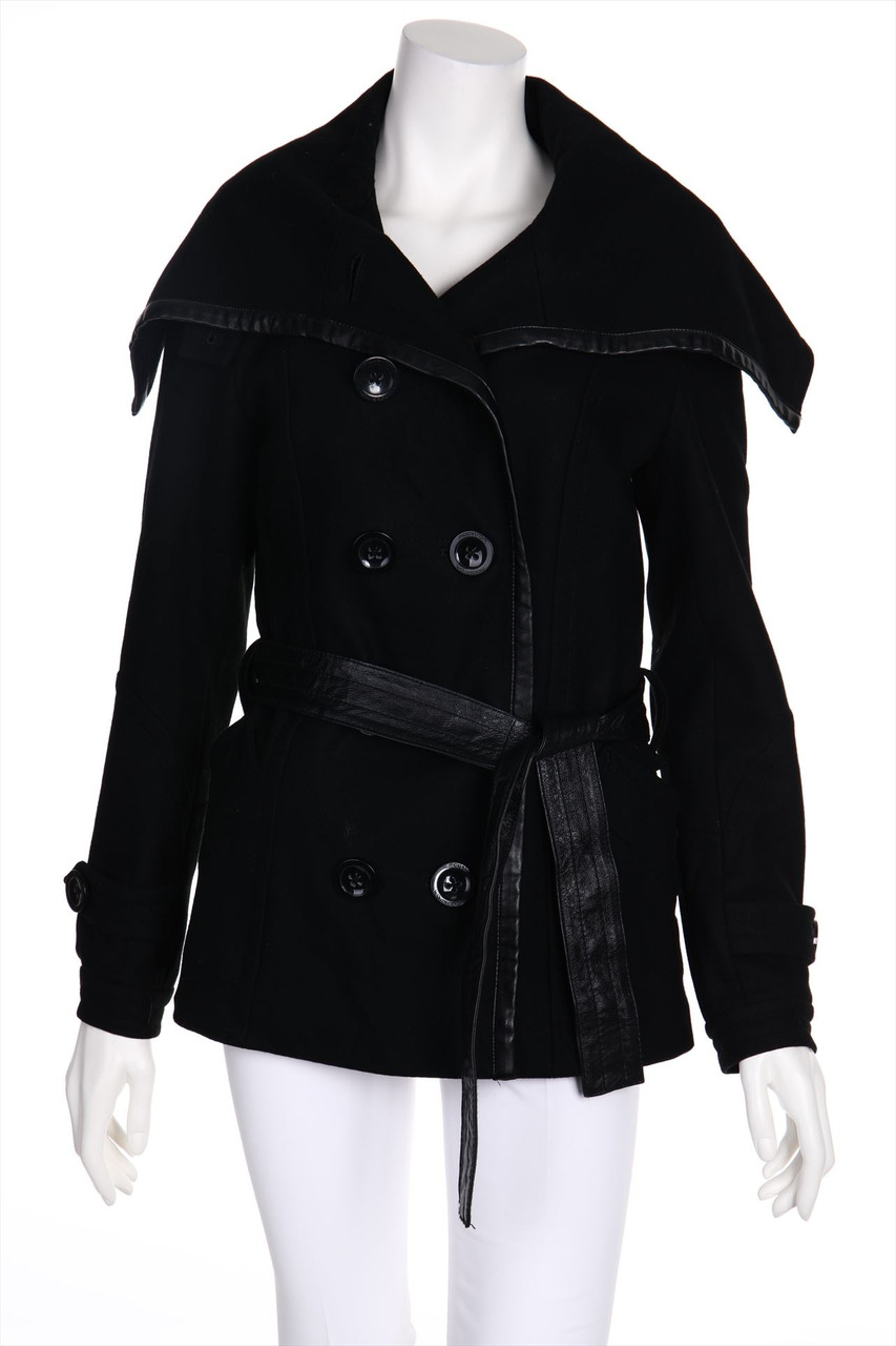 modström - Jacke aus Woll-Mix mit Gürtel - M