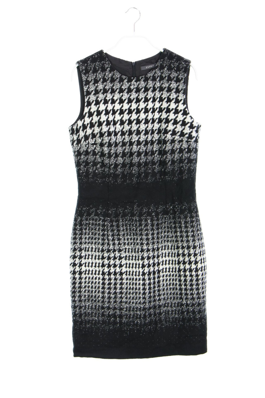 ESPRIT - Etui-Kleid mit Wolle mit Hahnentritt-Muster - D 36