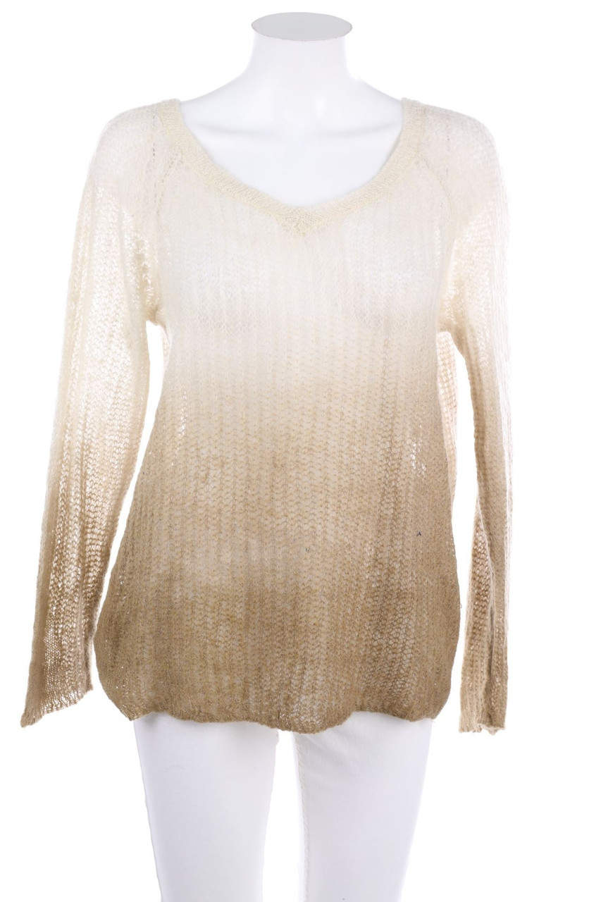 UNITED COLORS OF BENETTON - Pullover with Dip Dye-Effect with Mohair - M