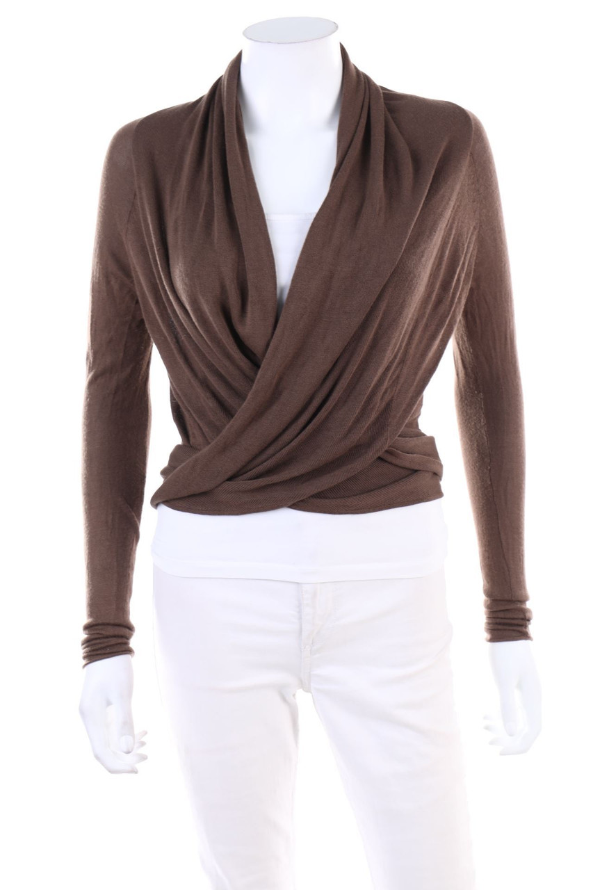 ouí - Strick-Bolero in Wickel-Optik - XS