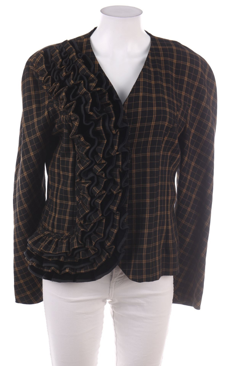 No Label - Checked Blazer Jacket with Volants - D 40-42