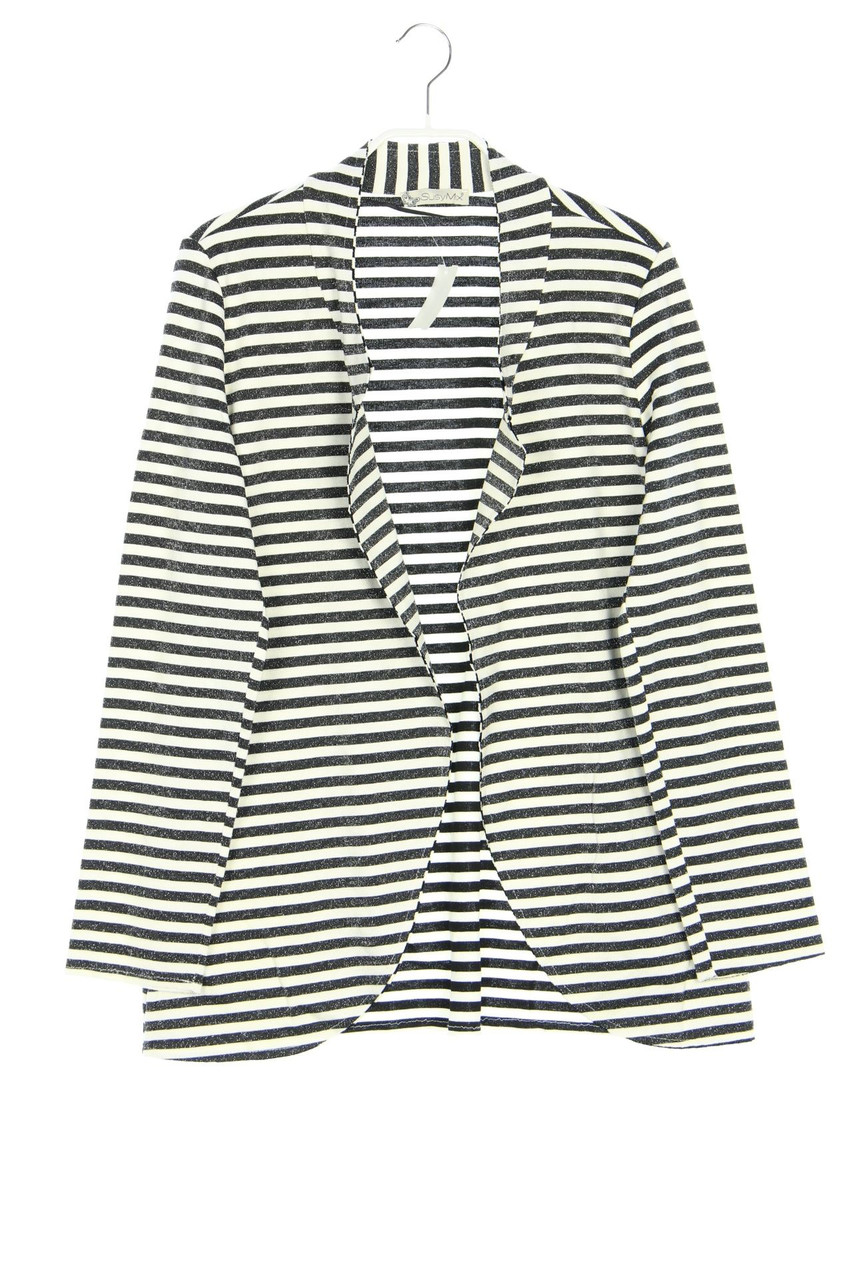 Susy Mix - Glitzer-Strick-Jacke mit Streifen - M