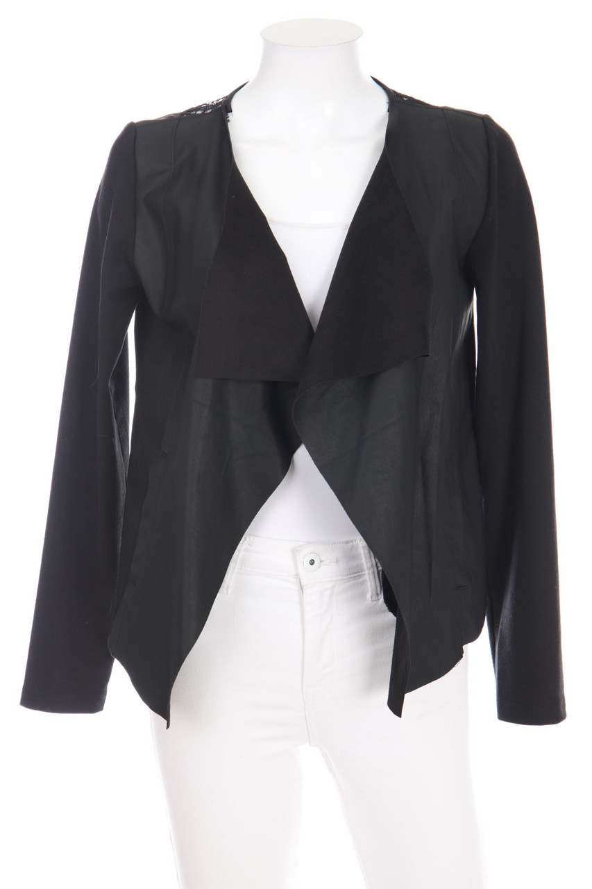 Fresh Made - Cardigan mit Spitzen-Einsatz - S