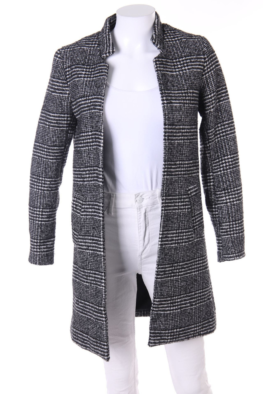 H&M - Karo-Mantel mit Wolle - D 32