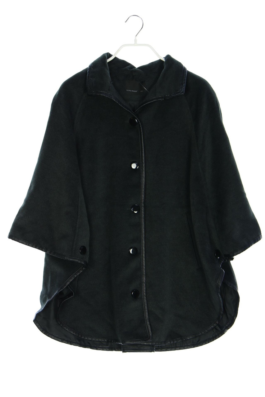 VERO MODA - Poncho mit Kunstleder-Details - S