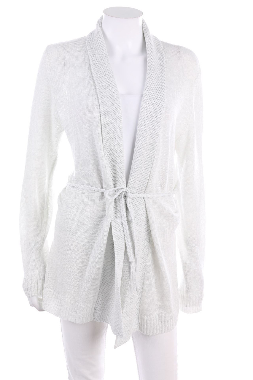 alberto bini - Glitzer-Cardigan aus Leinen - D 40