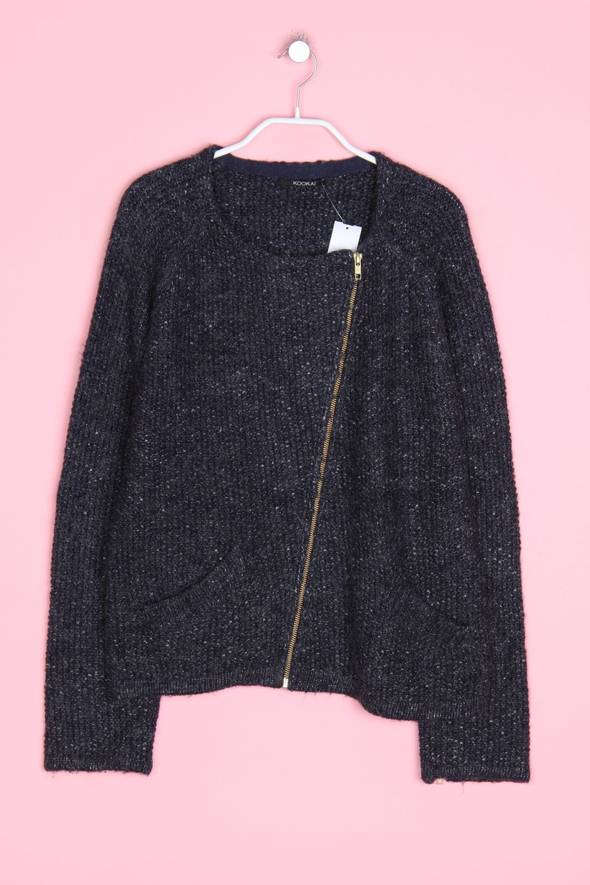 KOOKAI - Cardigan mit Mohair mit Reißverschluss - L