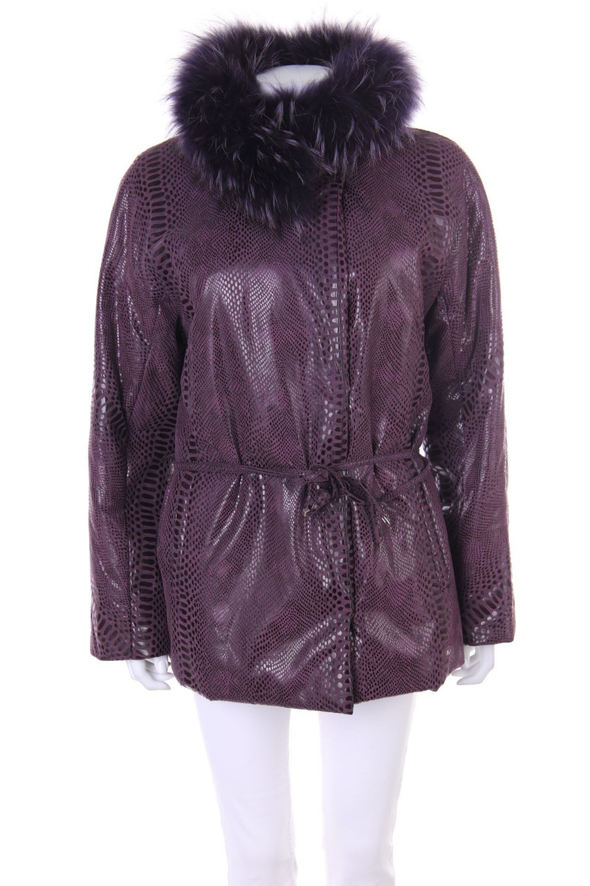 M MADELEINE - Jacket with Real Fur Trim - D 40