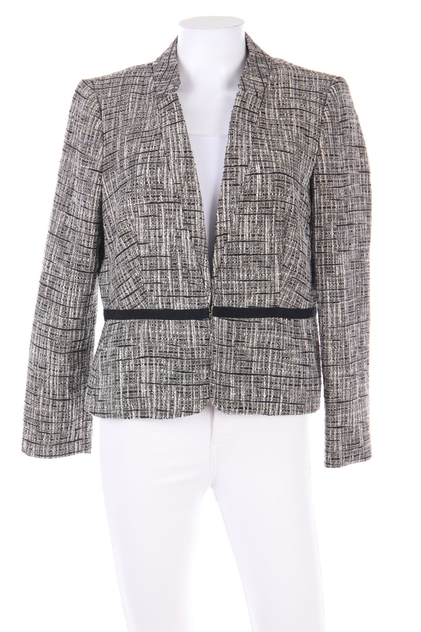 MANGO SUIT - Bouclé Blazer with Metallic Effect - XL