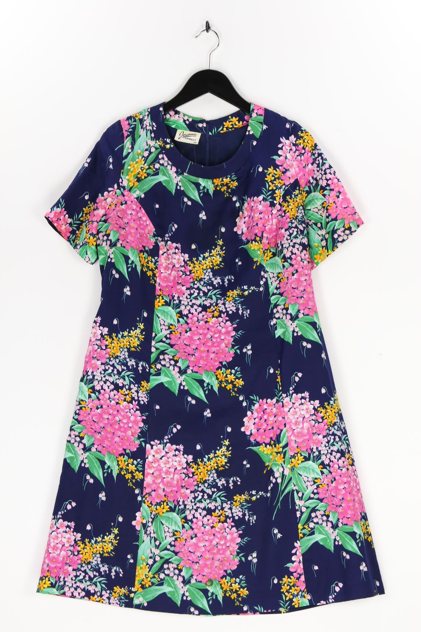 ORIGINAL Jercoma MODELL - Vintage-dress with Flower Print - D 46