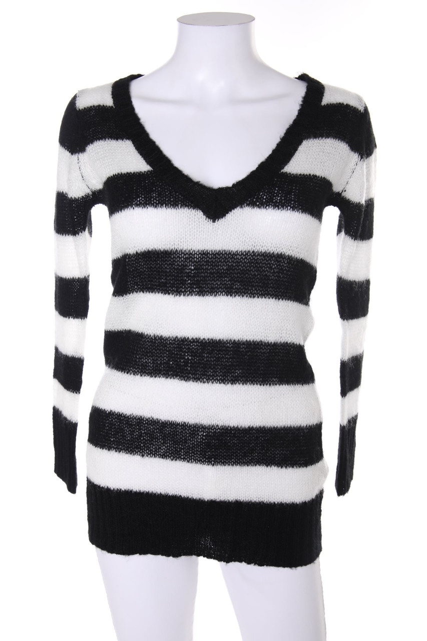 TALLY WEiJL - V-Neck Pullover with Stripes - S