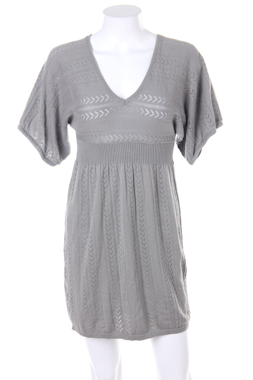 Pimkie - Strickkleid mit Lochstrick-Details - S