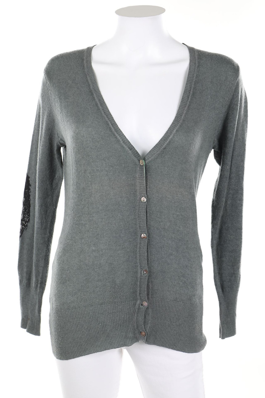 Ohne Label - Cardigan mit Elbow Patches - S
