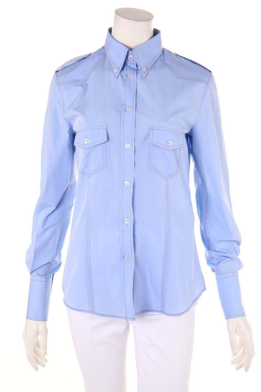 D&G DOLCE & GABBANA - Blouse, Cotton, Military Style - D 38