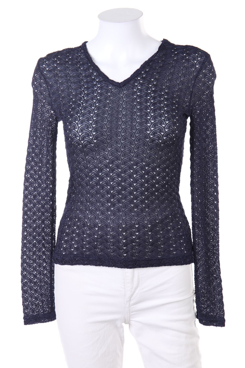 NAF NAF - Muster-Strick-Pullover - S