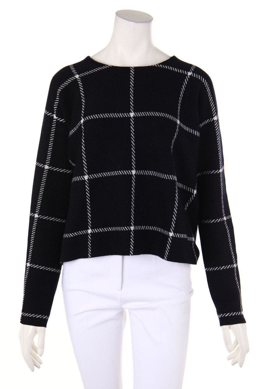 maje - Pullover, Wool-Blend, Checked - D 38