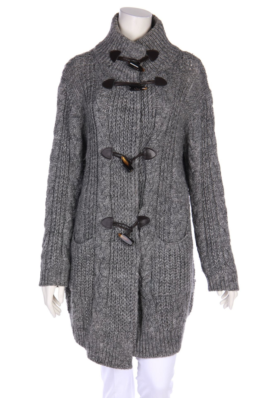 set - Cardigan mit Alpaka mit Zopf-Muster - D 44