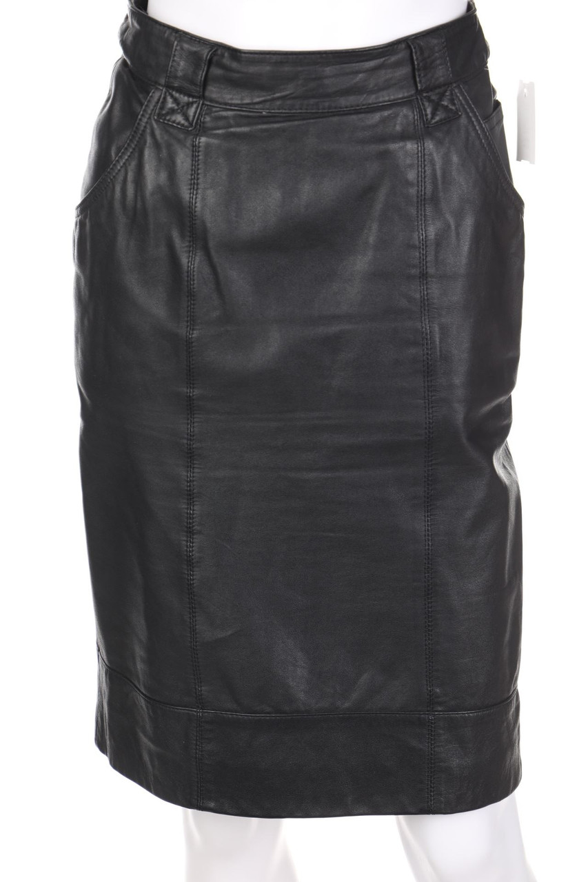 VINTAGE - Leather Skirt - D 34