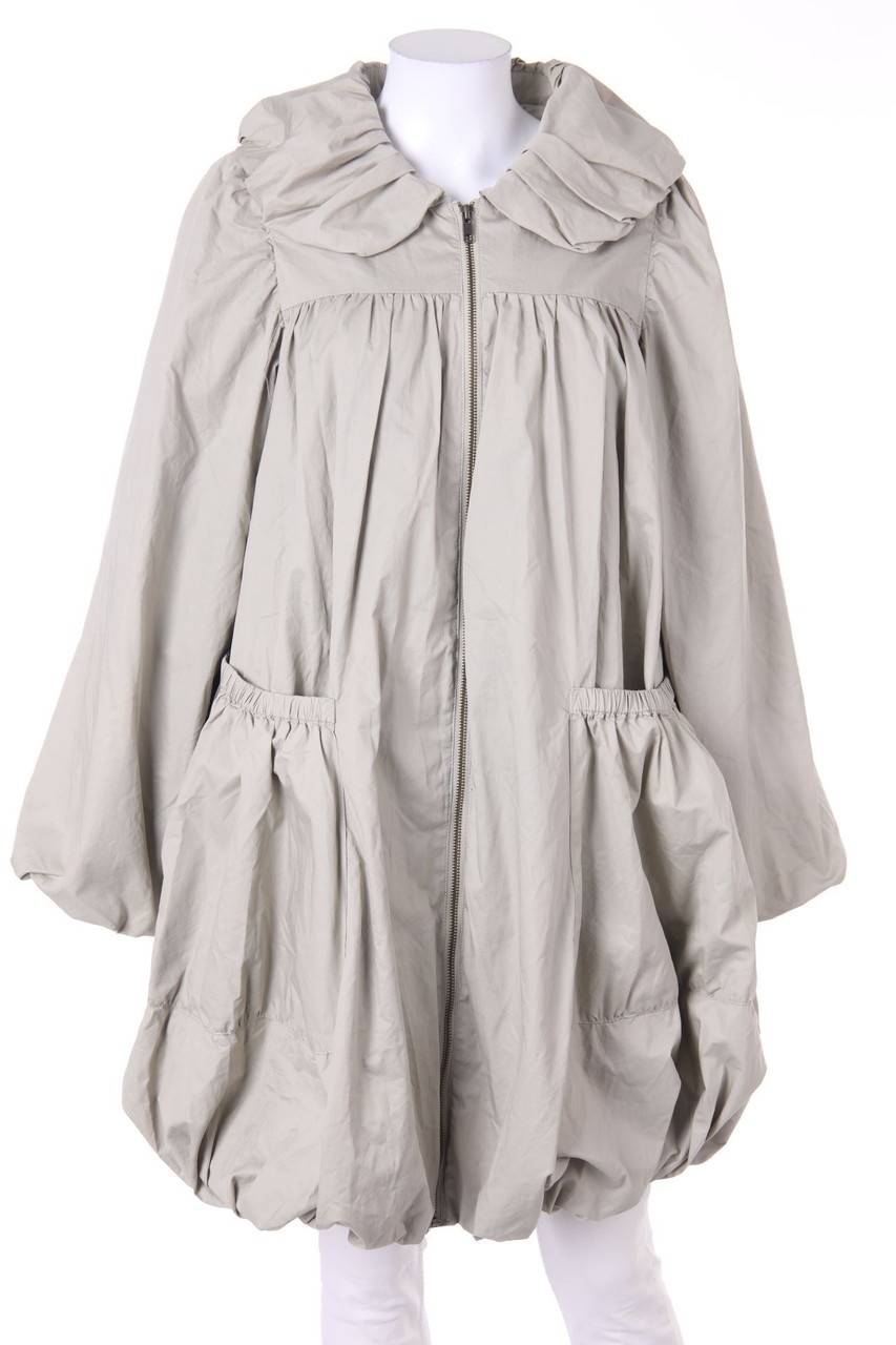 H&M - Mantel aus Baumwolle mit Raffungen in A-Linie - D 36