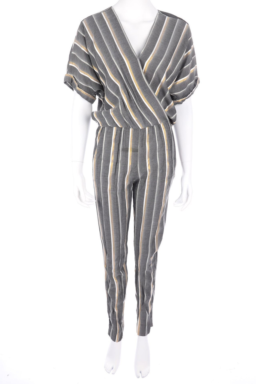 maje - Jumpsuit in Wickel-Optik mit Stickereien - D 38