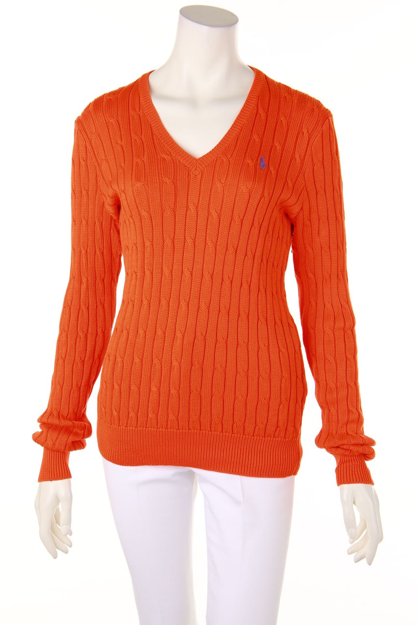 RALPH LAUREN - Baumwoll-Pullover mit Logo-Stickerei - M