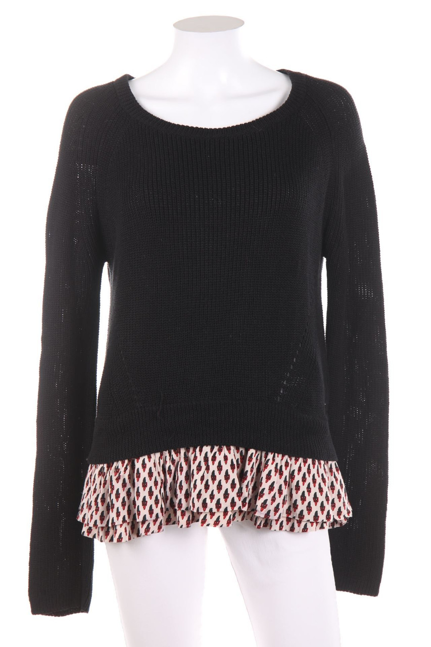 maje - Pullover, Layer Look, Linen-Blend - D 38