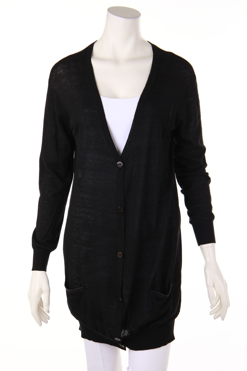 PRINCESS GOES HOLLYWOOD - Long-Kaschmir-Blend-Cardigan mit Elbow Patches - D 36