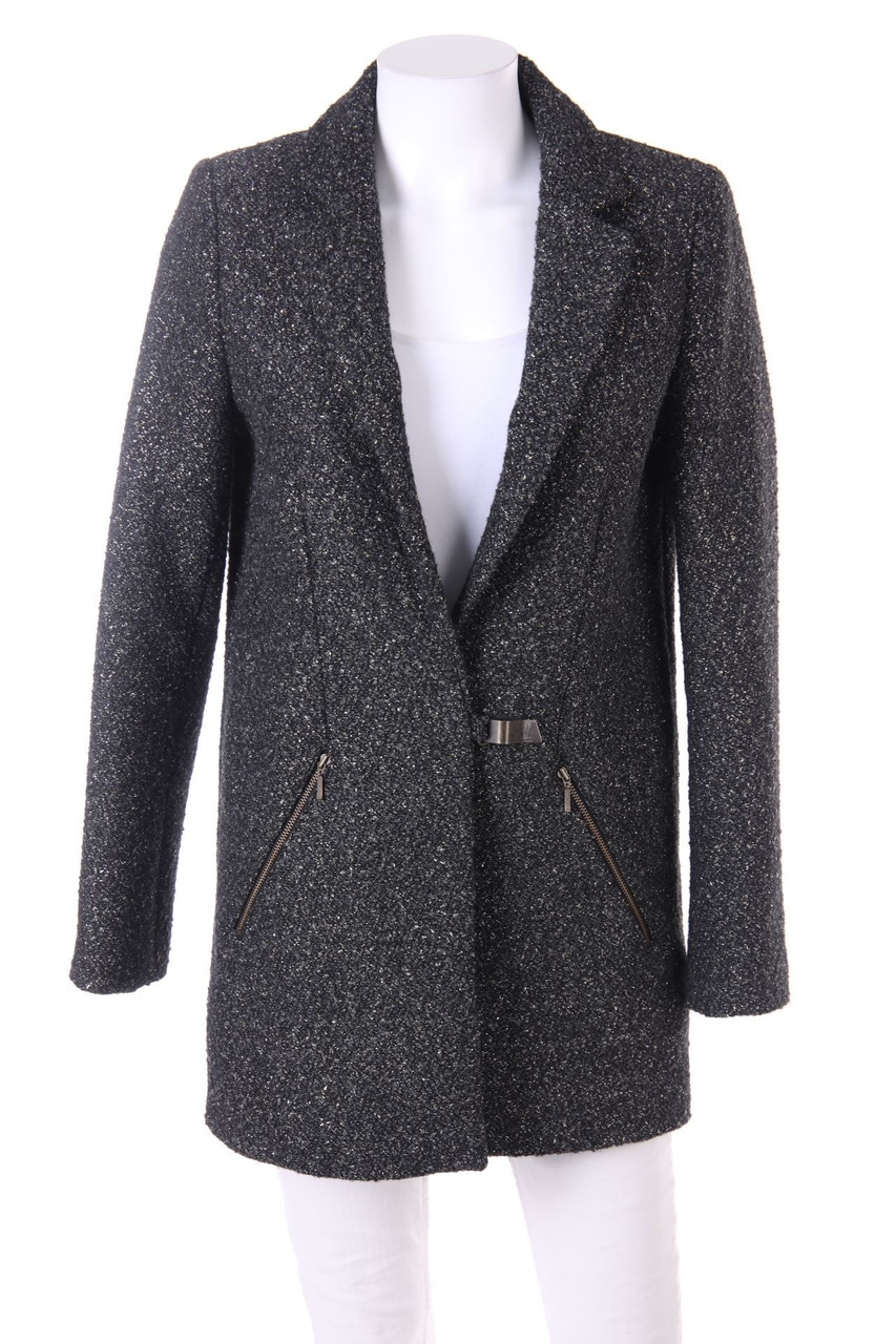 NAF NAF - Bouclé-Mantel mit Metallic-Effekt - D 36