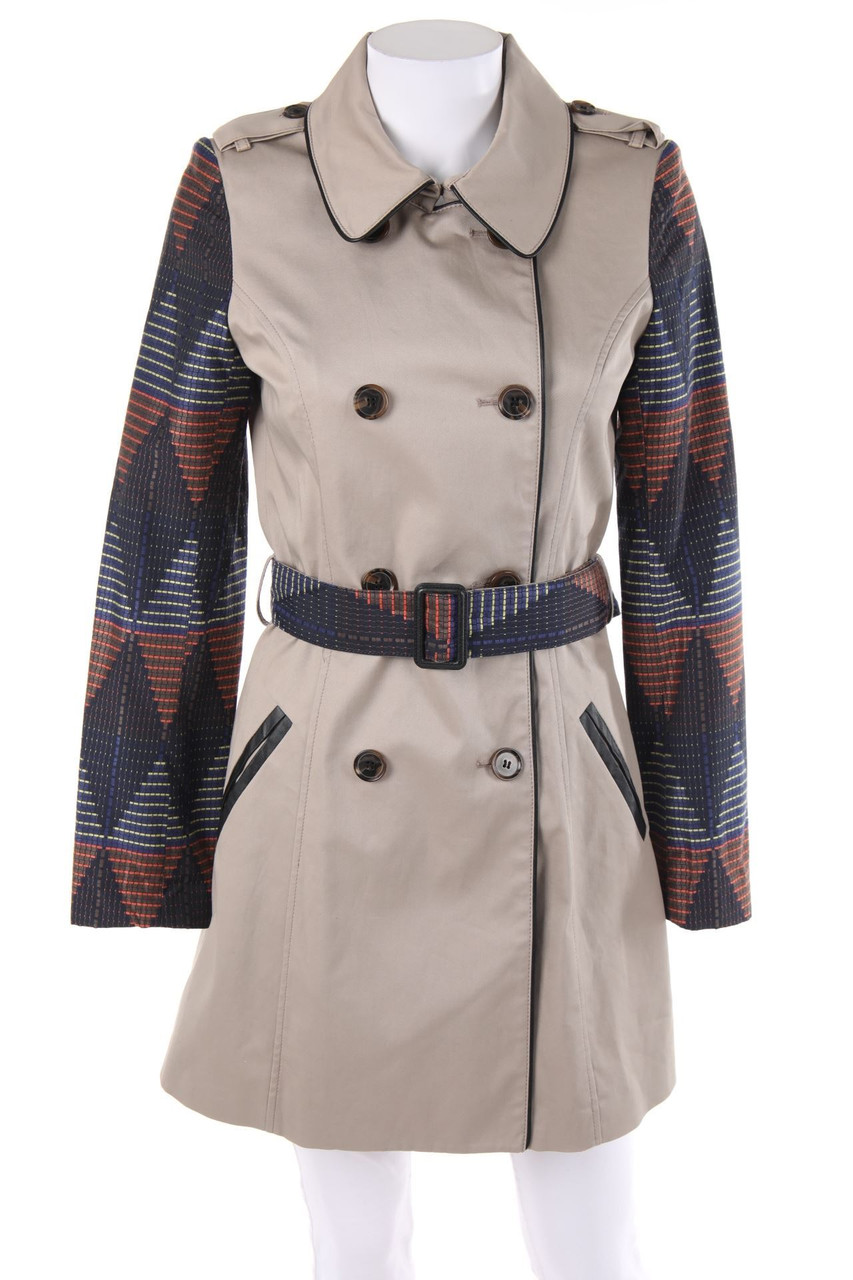 NAF NAF - Zweireiher-Mantel aus Baumwoll-Mix - D 34