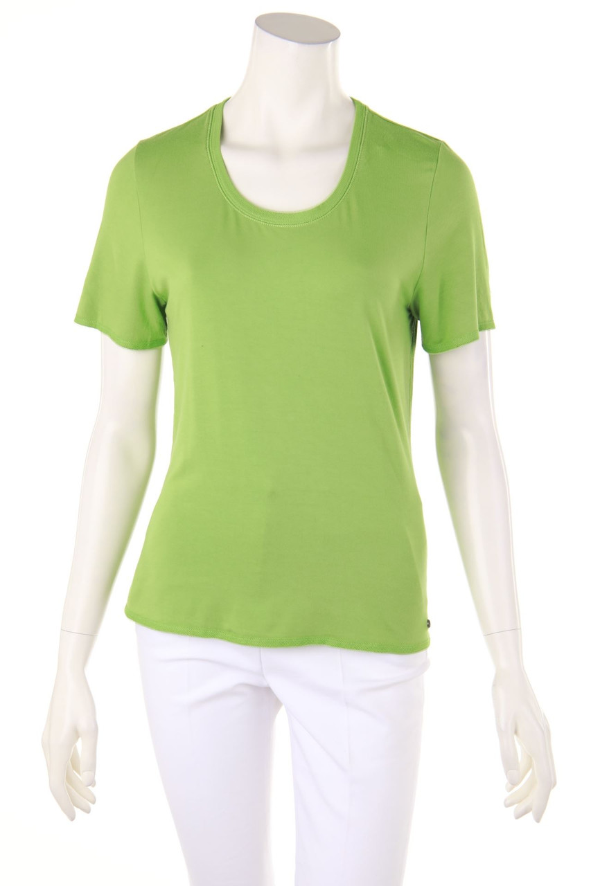 LUISA CERANO - Kurzarm-Shirt mit Mesh-Einsatz - D 40