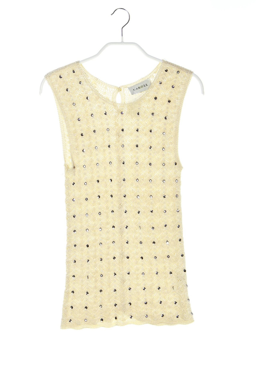 CAROLL - Strick-Top mit Knöpfen - D 38