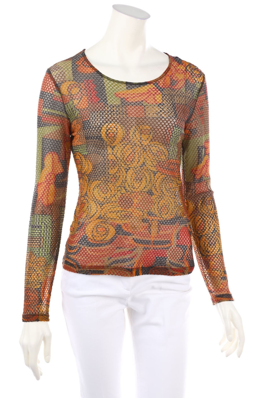 BAZAR de CHRISTIAN LACROIX - Longsleeve-Shirt mit Metallic-Effekt - M
