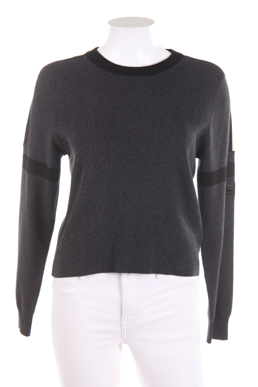 G-STAR RAW - Cropped-Strick-Pullover mit Logo-Plakette - S