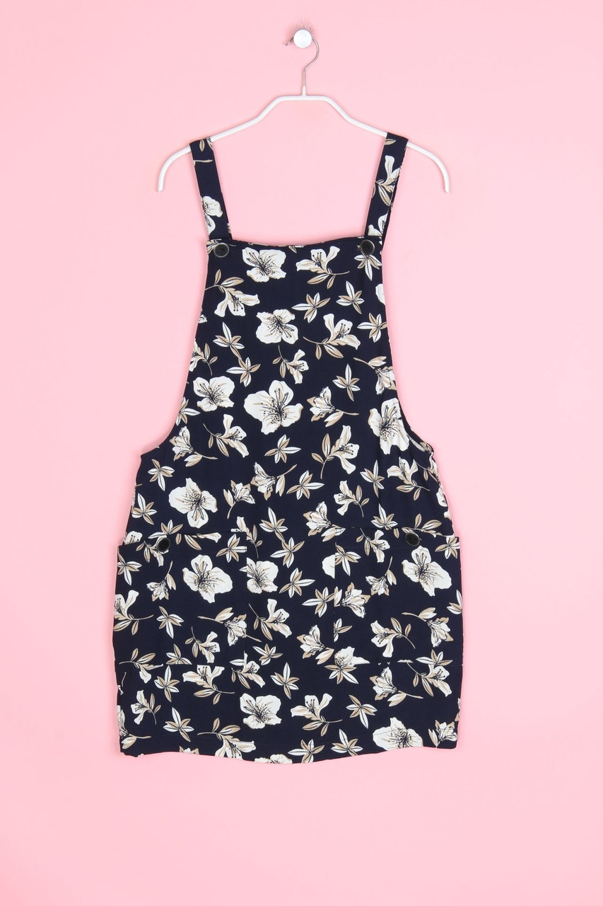 MANGO - Latz-Kleid mit Blumen-Print - S