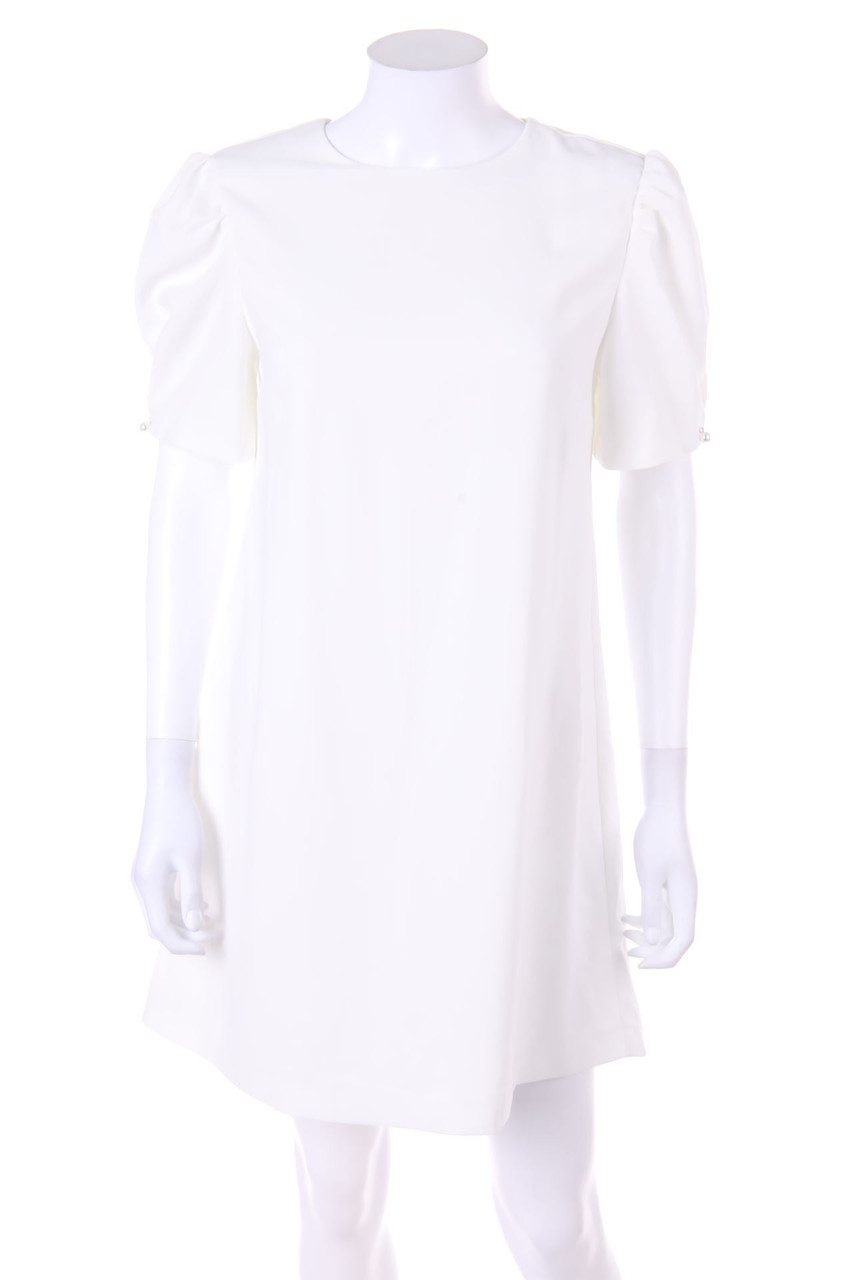 ZARA WOMAN - Kleid in A-Linie mit Puffärmeln - S