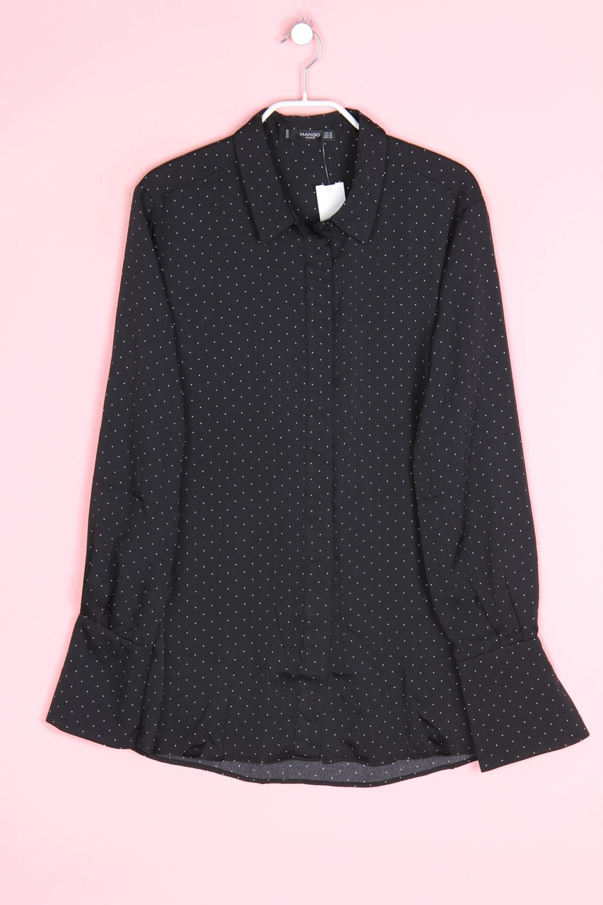 MANGO - Hemd-Bluse mit Pünktchen - XL