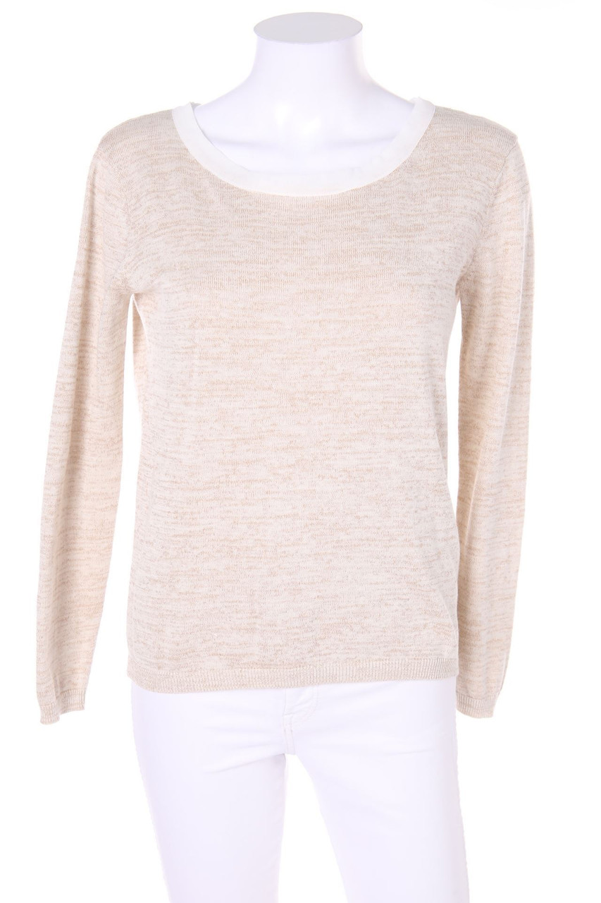 NAF NAF - Strick-Pullover mit Metallic-Effekt - S