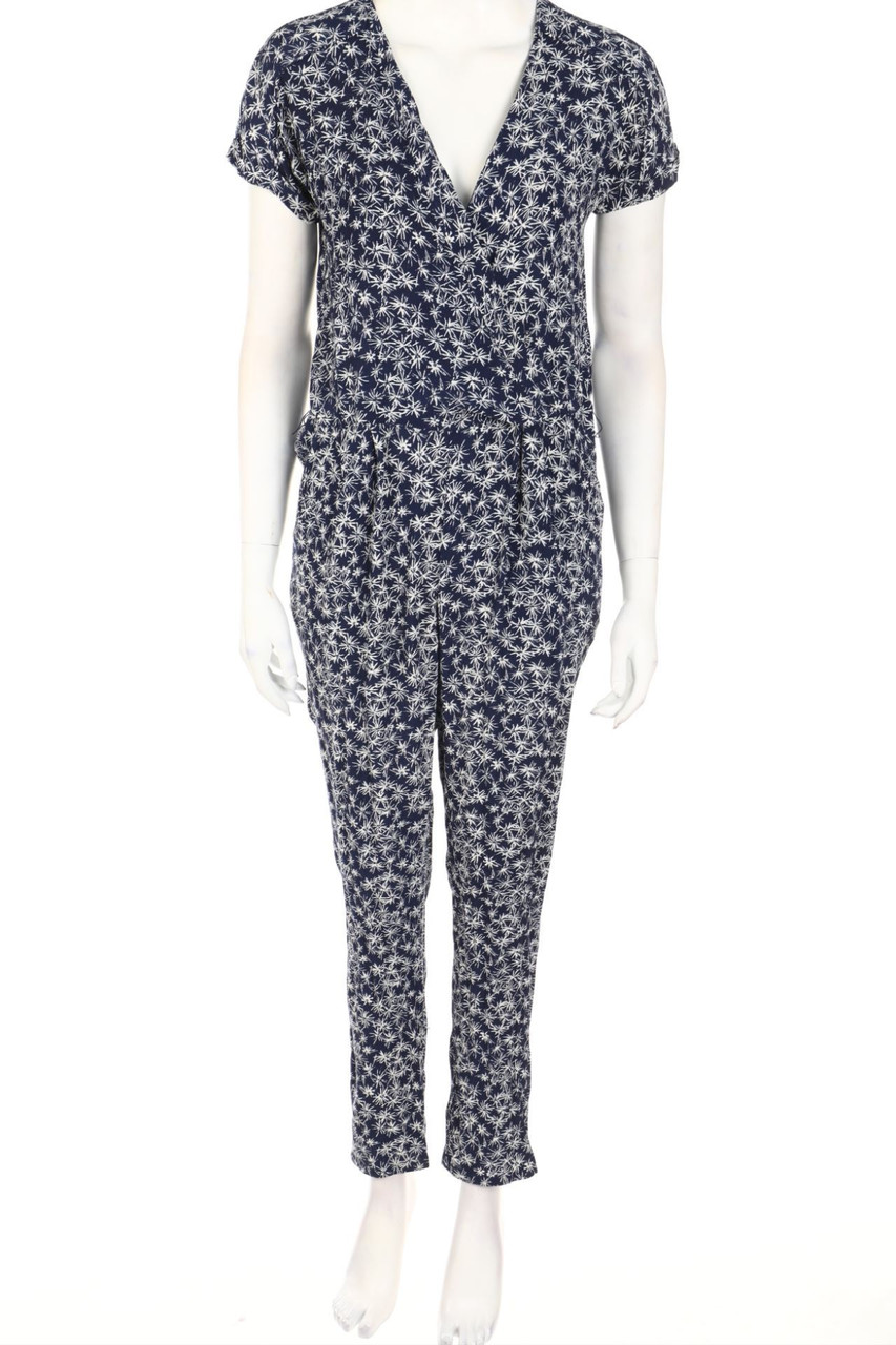Pepe Jeans London - Jumpsuit with Wrap-Effect with Print - S