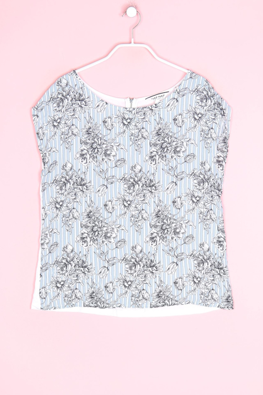 NAF NAF - T-Shirt mit Blumen-Print - M