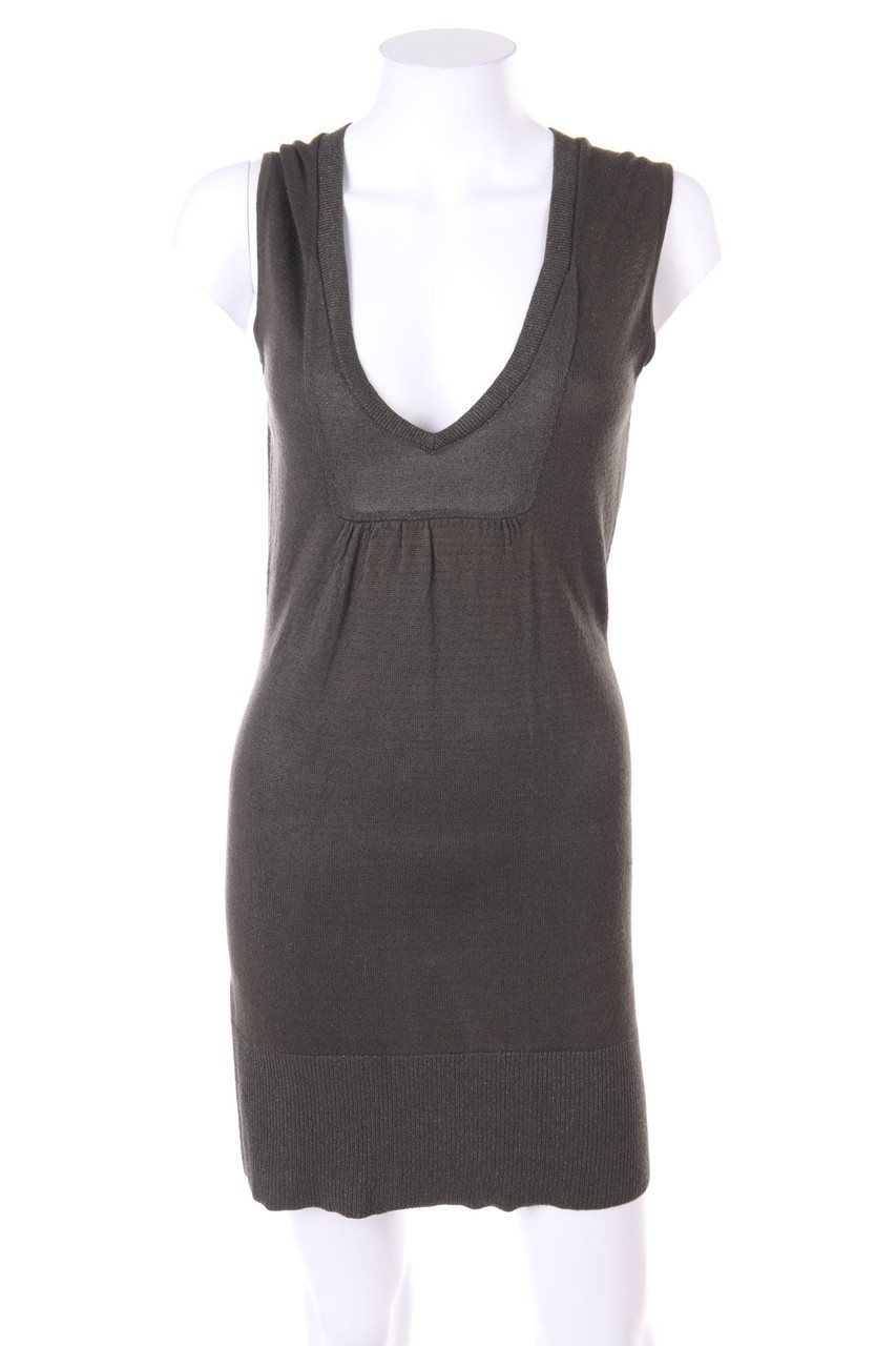 MANGO - Strickkleid mit Metallic-Effekt - M