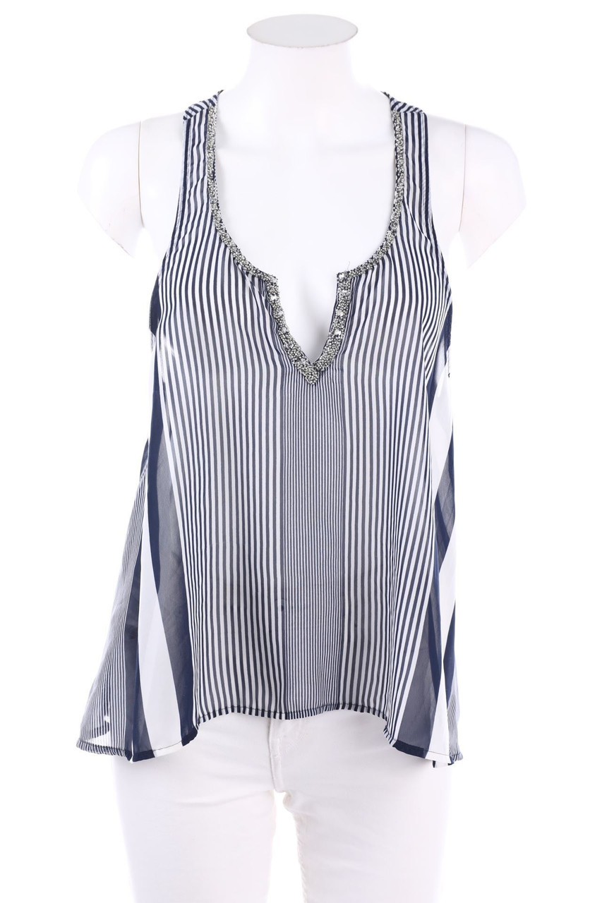 Abercrombie & Fitch - Blouse Top with Pearls - S