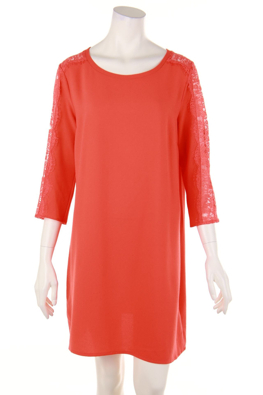 LIU JO JEANS - Kleid mit Spitzen-Einsatz - D 40