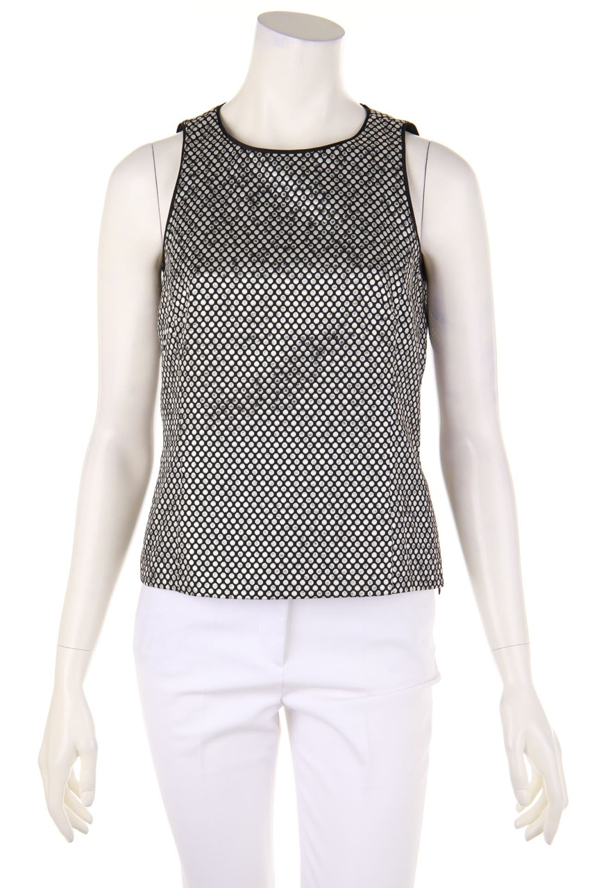 ROBERTO VERINO - Blouse Top with Metallic Effect - S