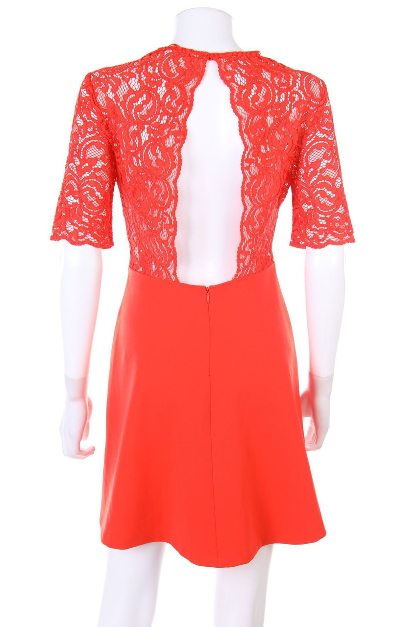 ZARA - Kleid mit Spitzen-Einsatz - M