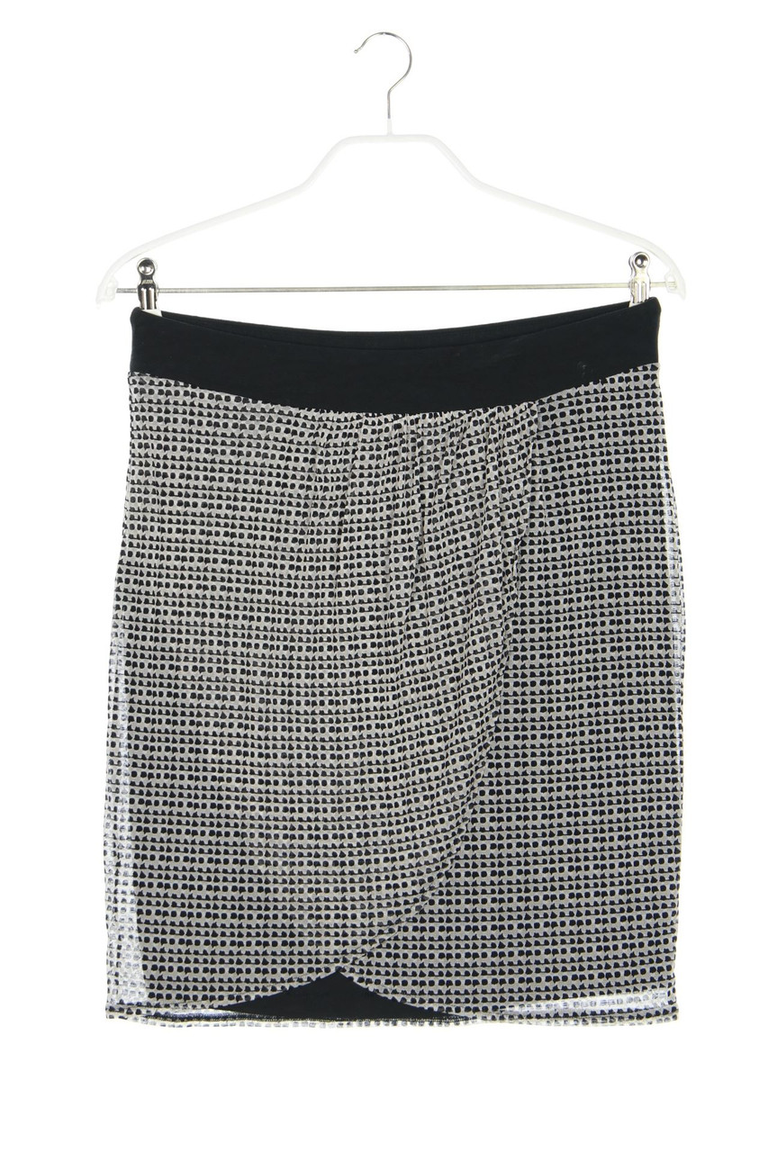 comma - Minirock in Wickel-Optik mit Punkten - D 36