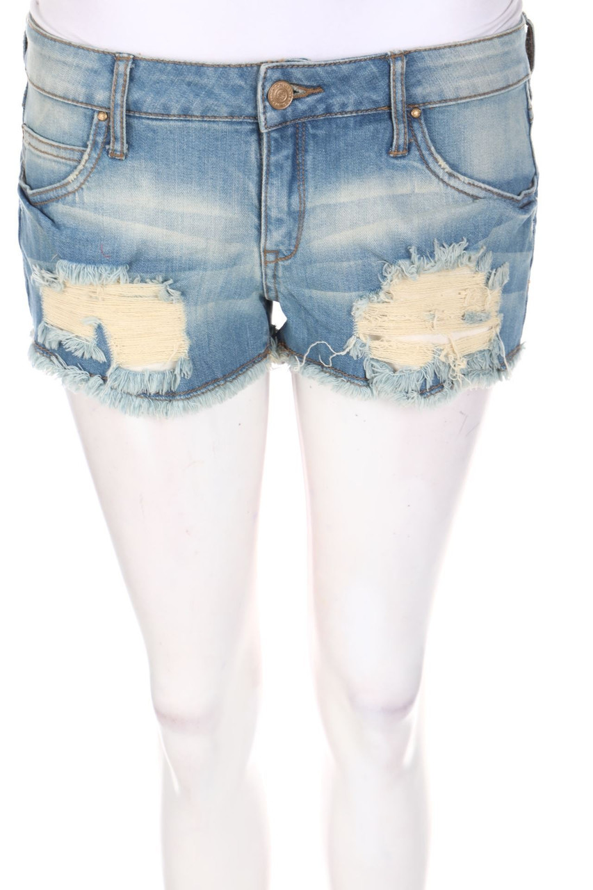 MANGO JEANS - Distressed Jeans-Shorts - D 38