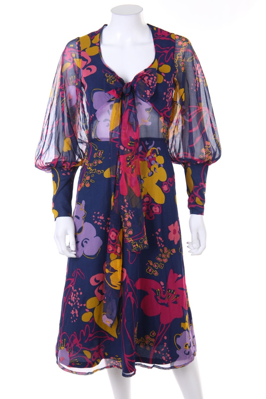 No Label - Midi-dress with floral print - S